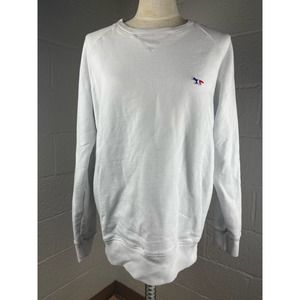 Large white maison kitsune paris sweatshirt